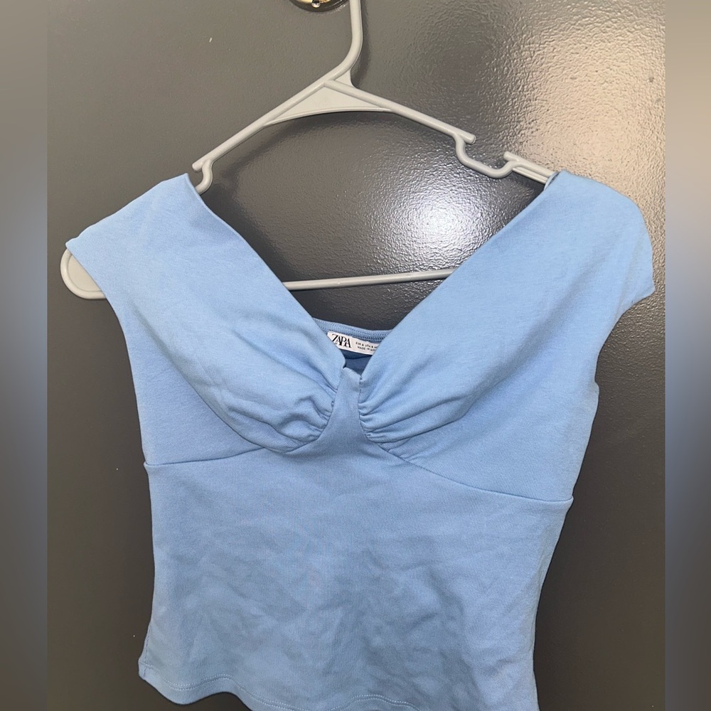 ZARA blue top